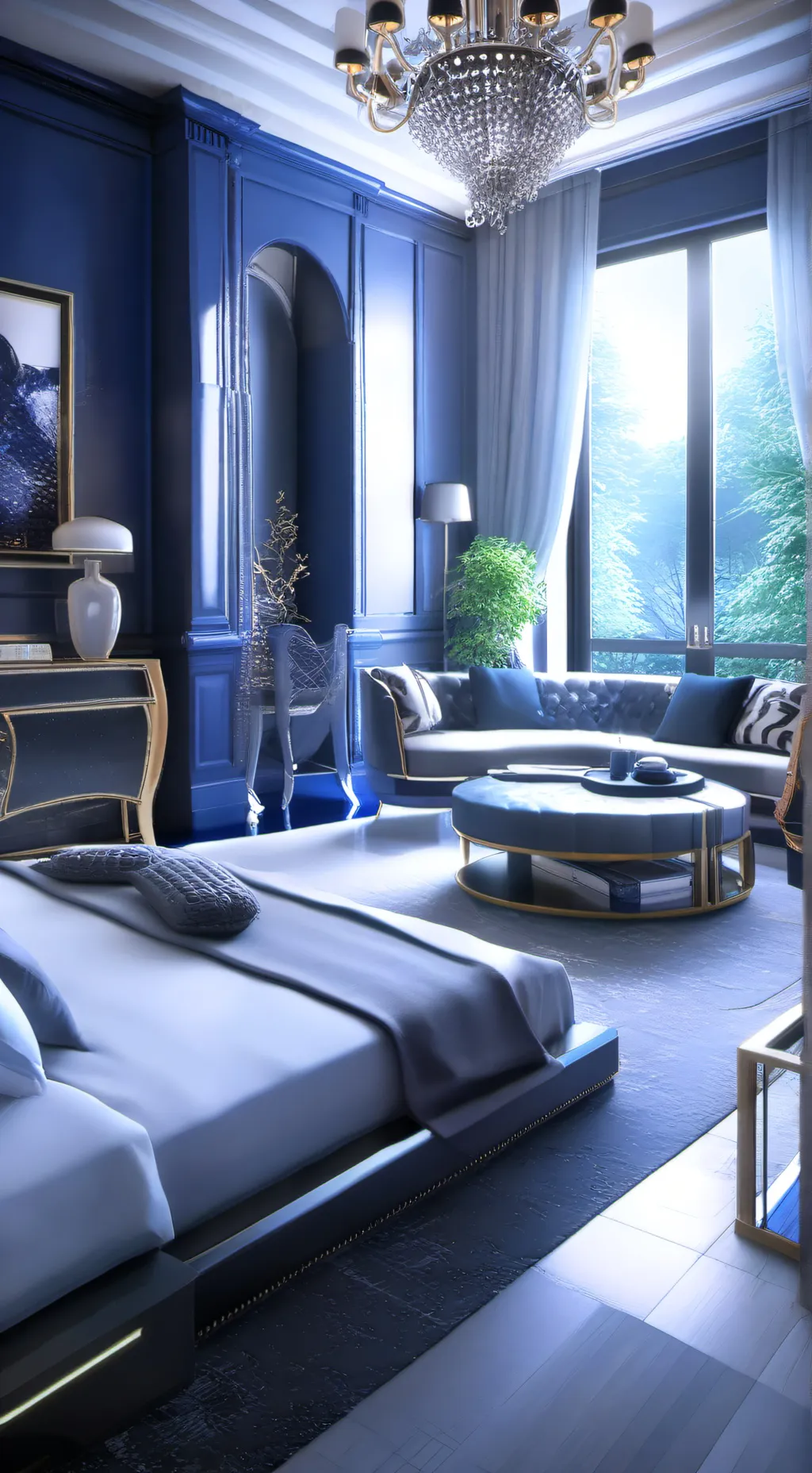 ai character: three way cheat.  background