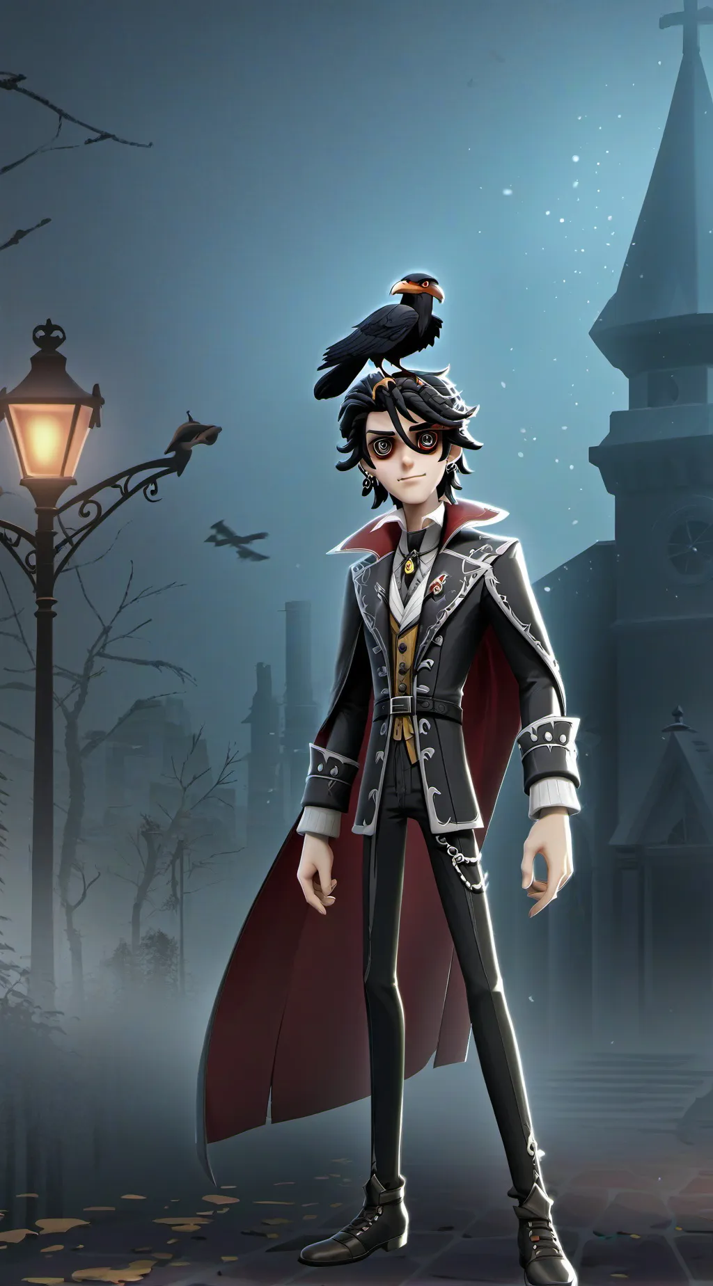 ai character: Wednesday  background