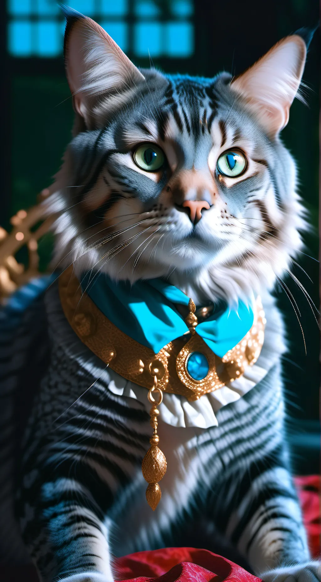 ai character: King Cat background