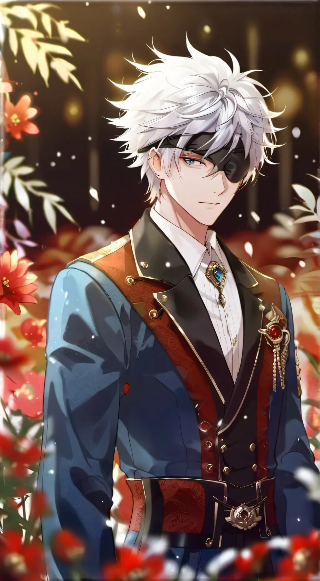 ai character: JJS Gojo rn background