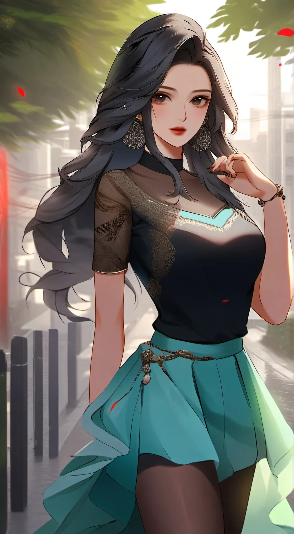 ai character: Your gf background