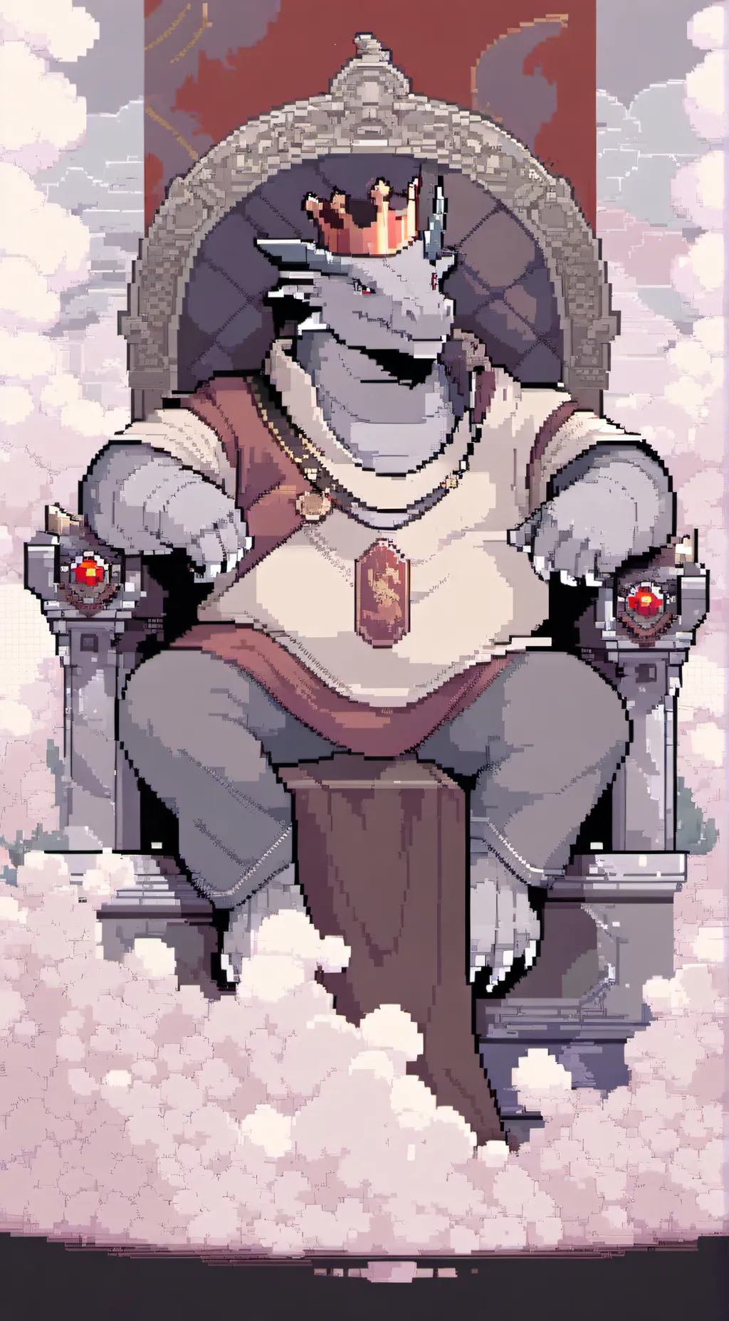 ai character: preg dragon queen background