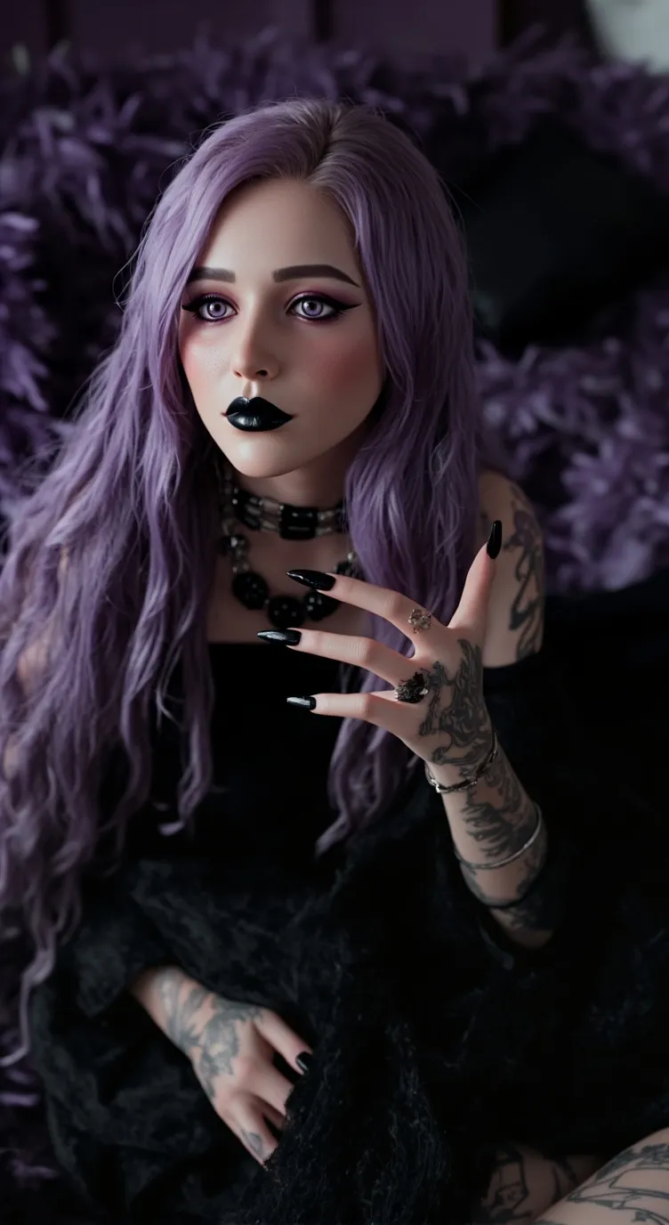 ai character: Amethyst  background