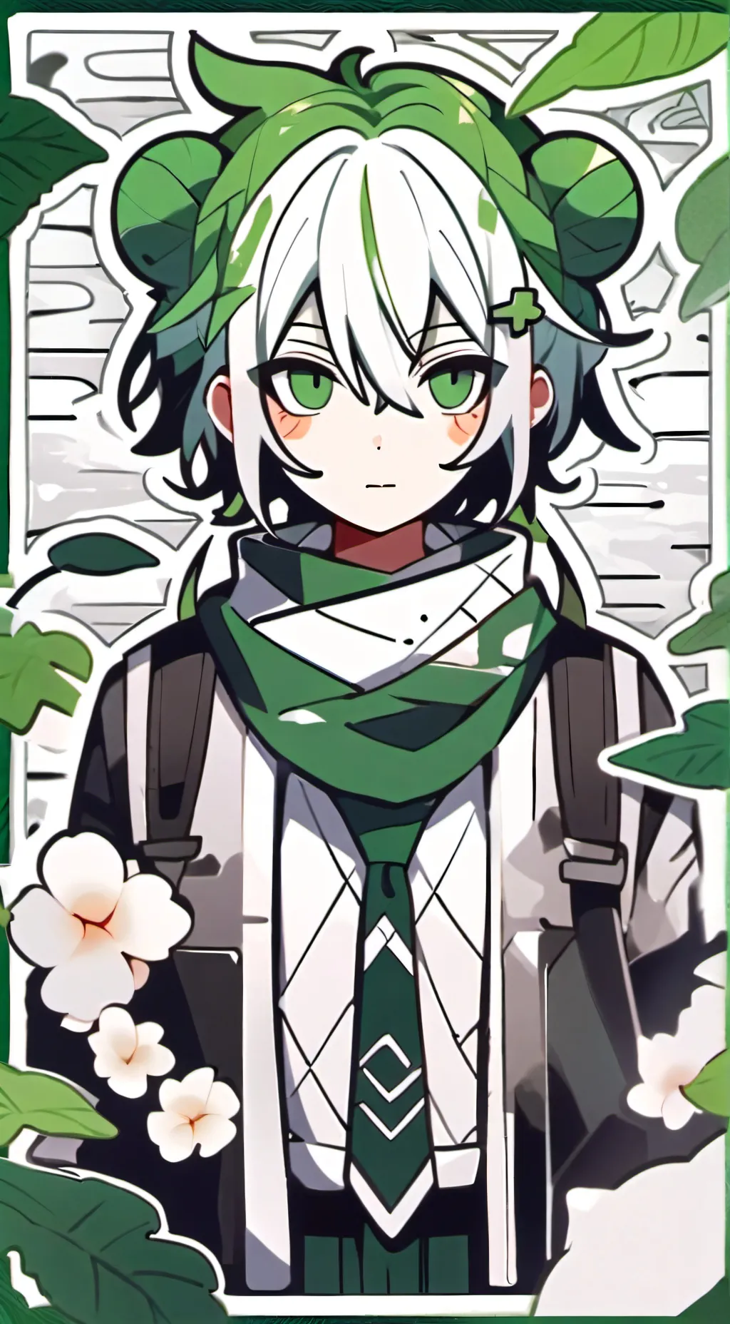 ai character: Lawny(sprunki) background