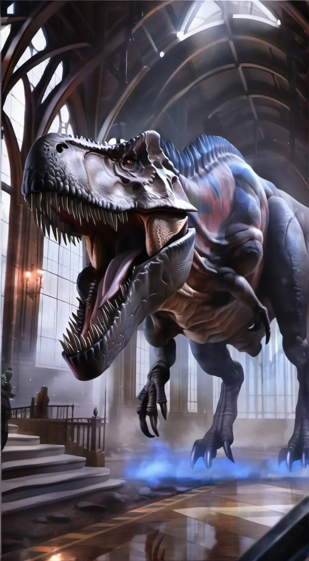 ai character: Tyrannosaurus Rex background