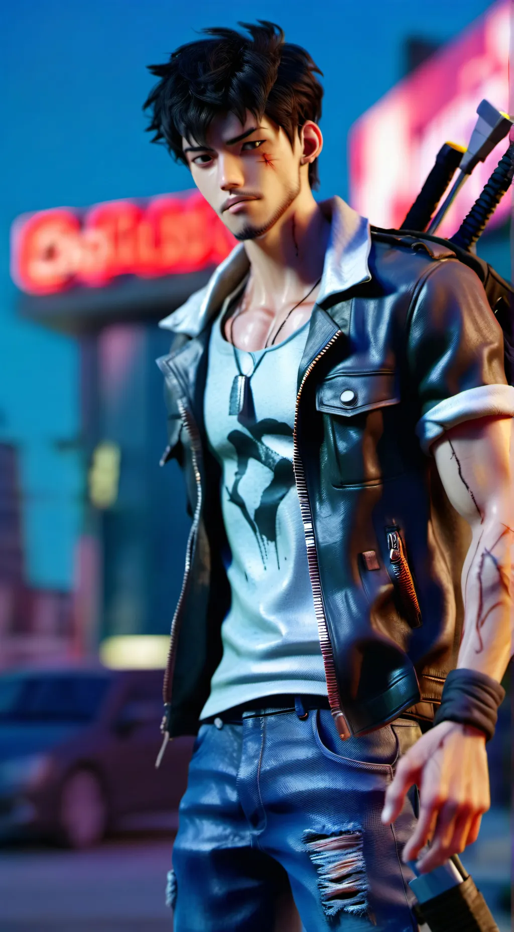 ai character: Zombie Survivor1.0 background