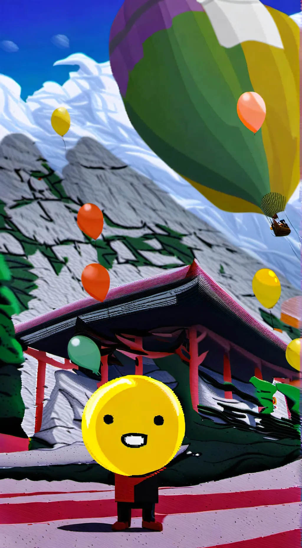 ai character: looney background