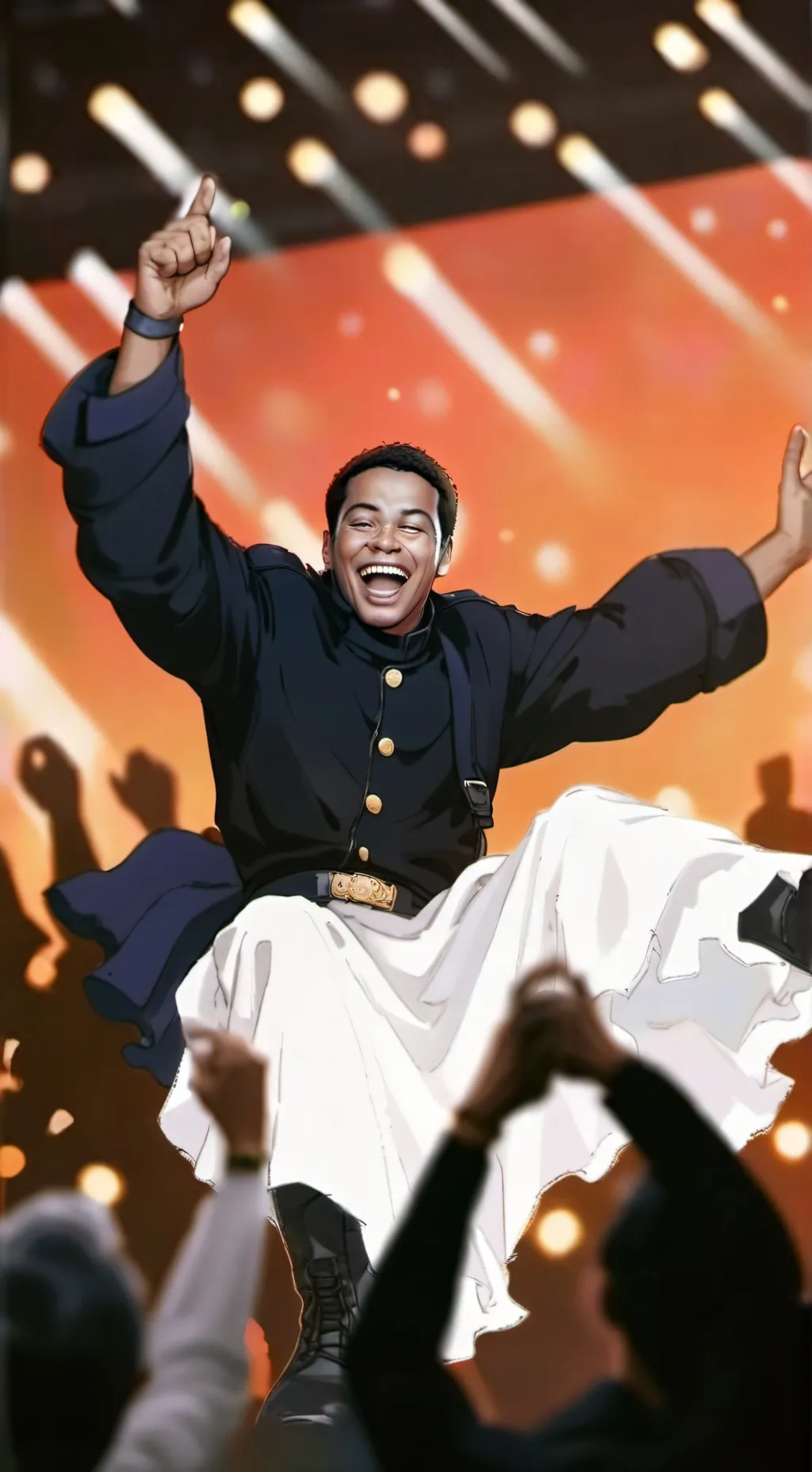 ai character: radio background