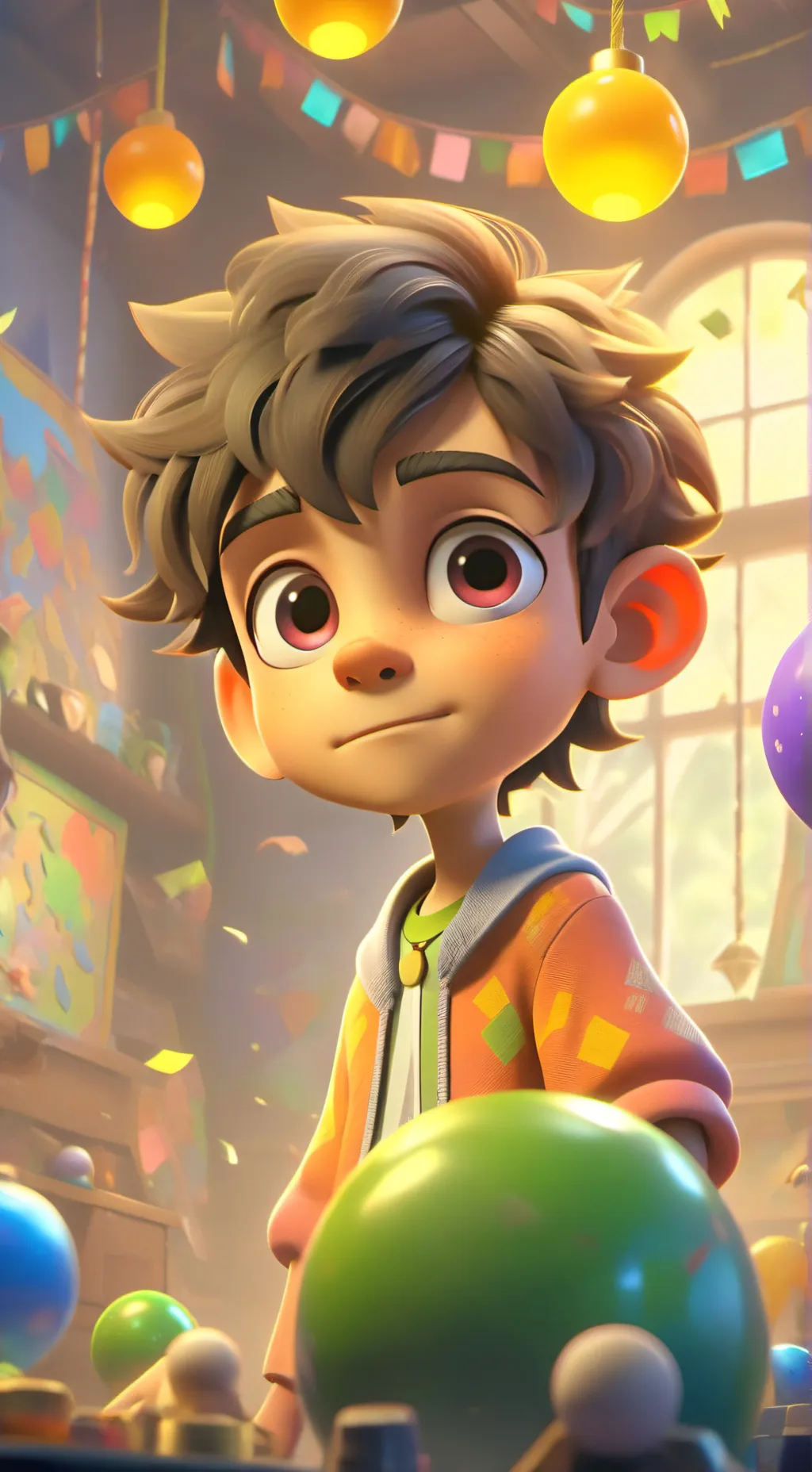 ai character: lil guy background