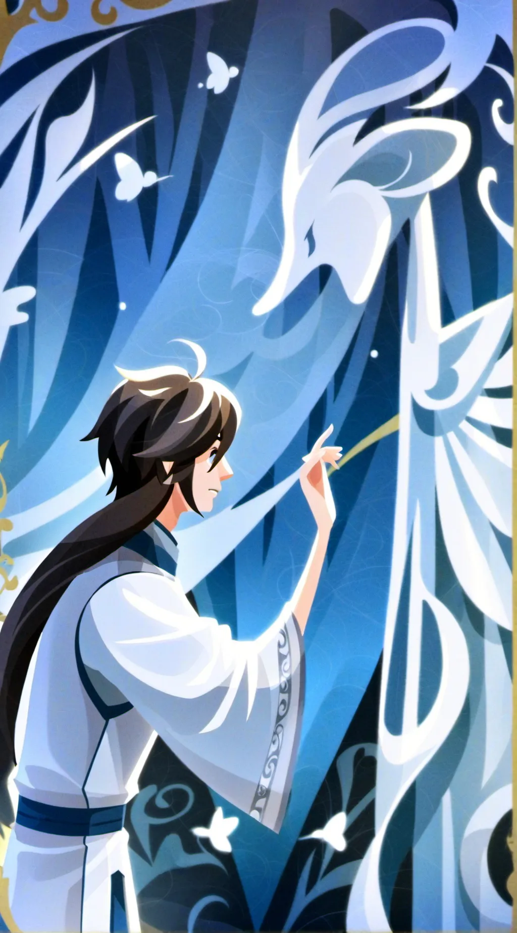 ai character: egor vs 100 emo's  background