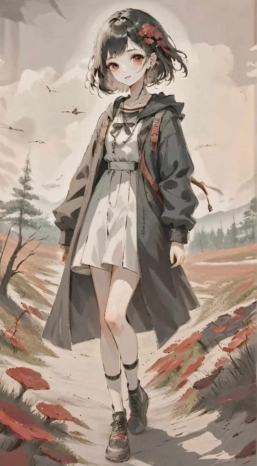 ai character: aphmau zombie background