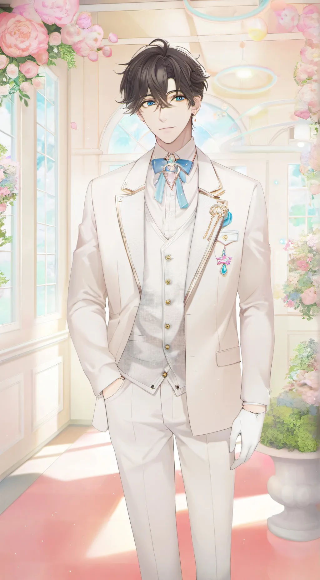 ai character: Private chain background