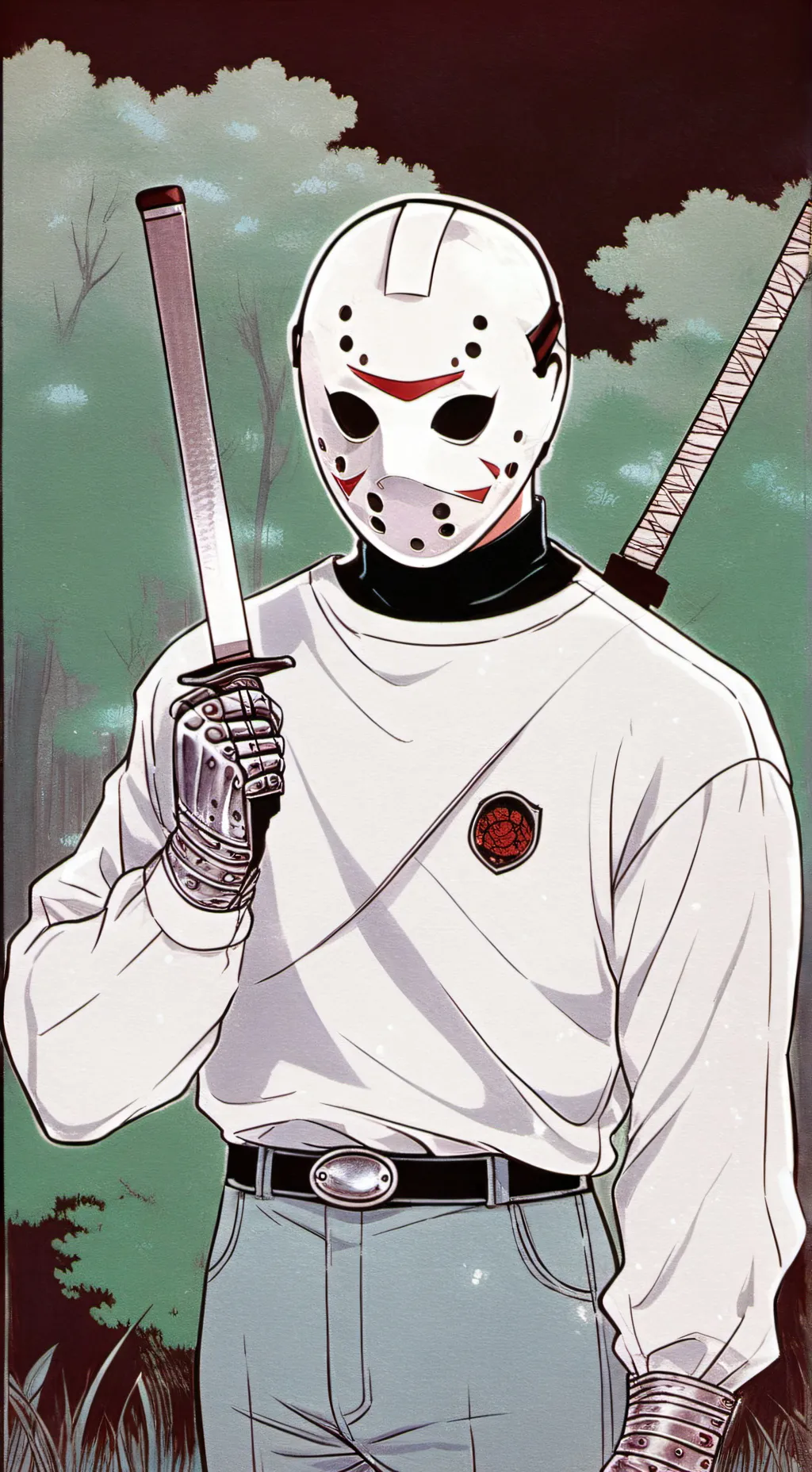 ai character: Jason Voorhees  background