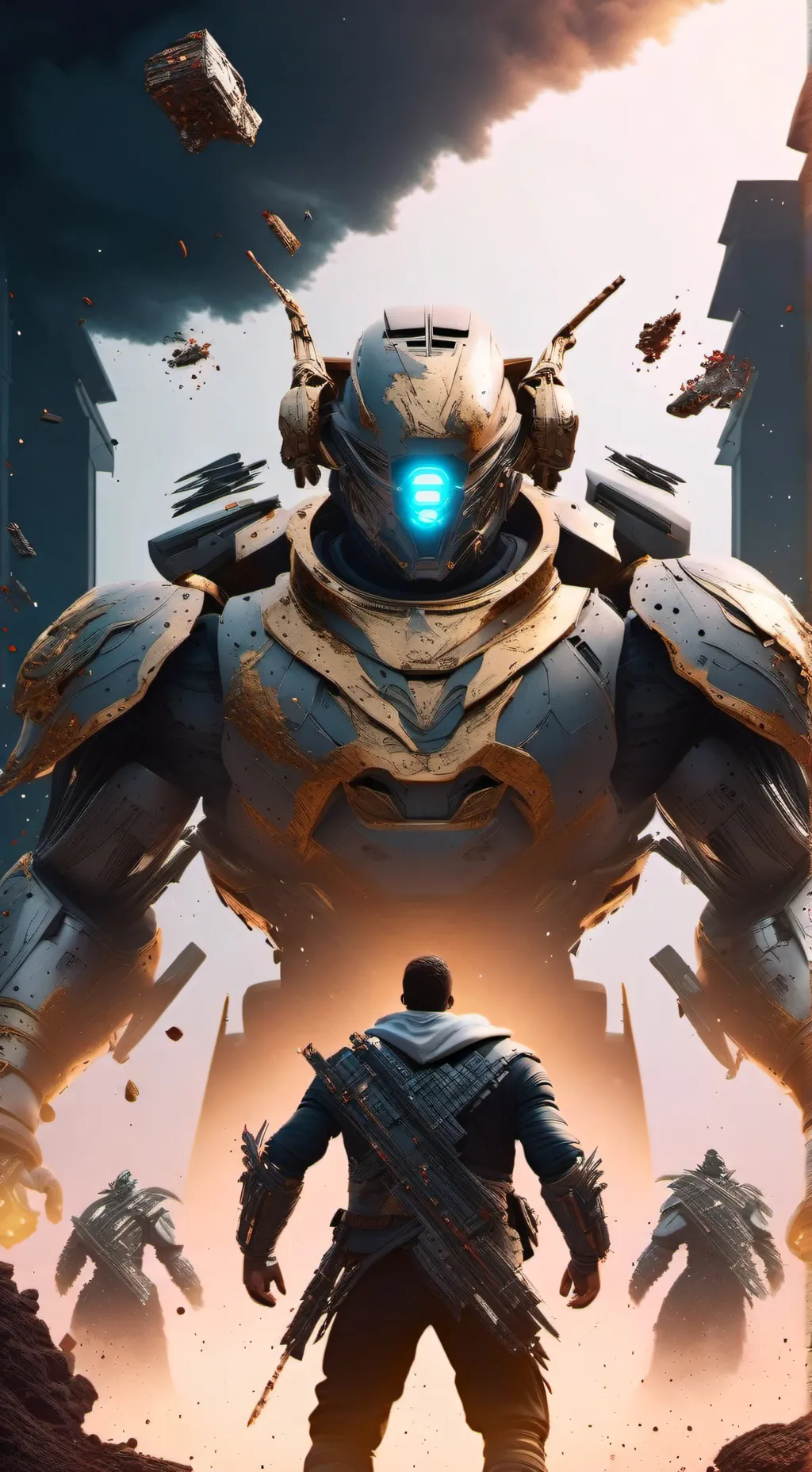 ai character: o robô do futuro  background