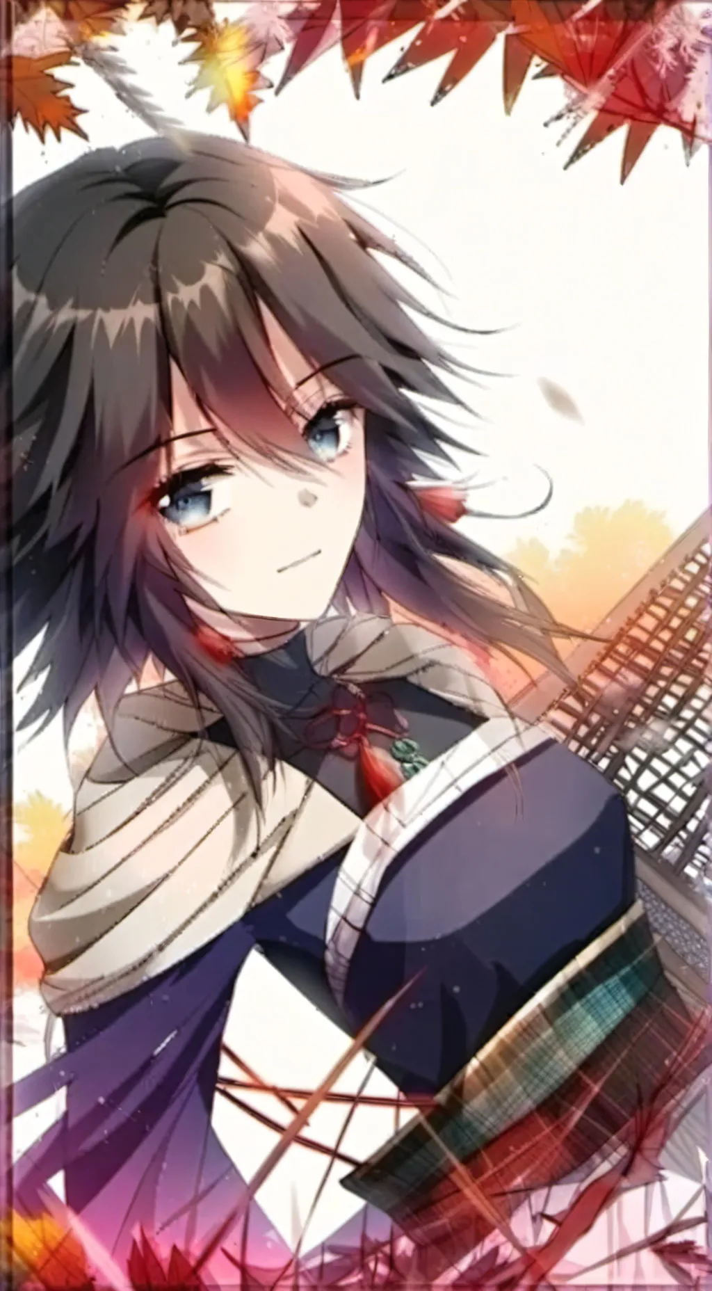 ai character: tomioka mujer  background