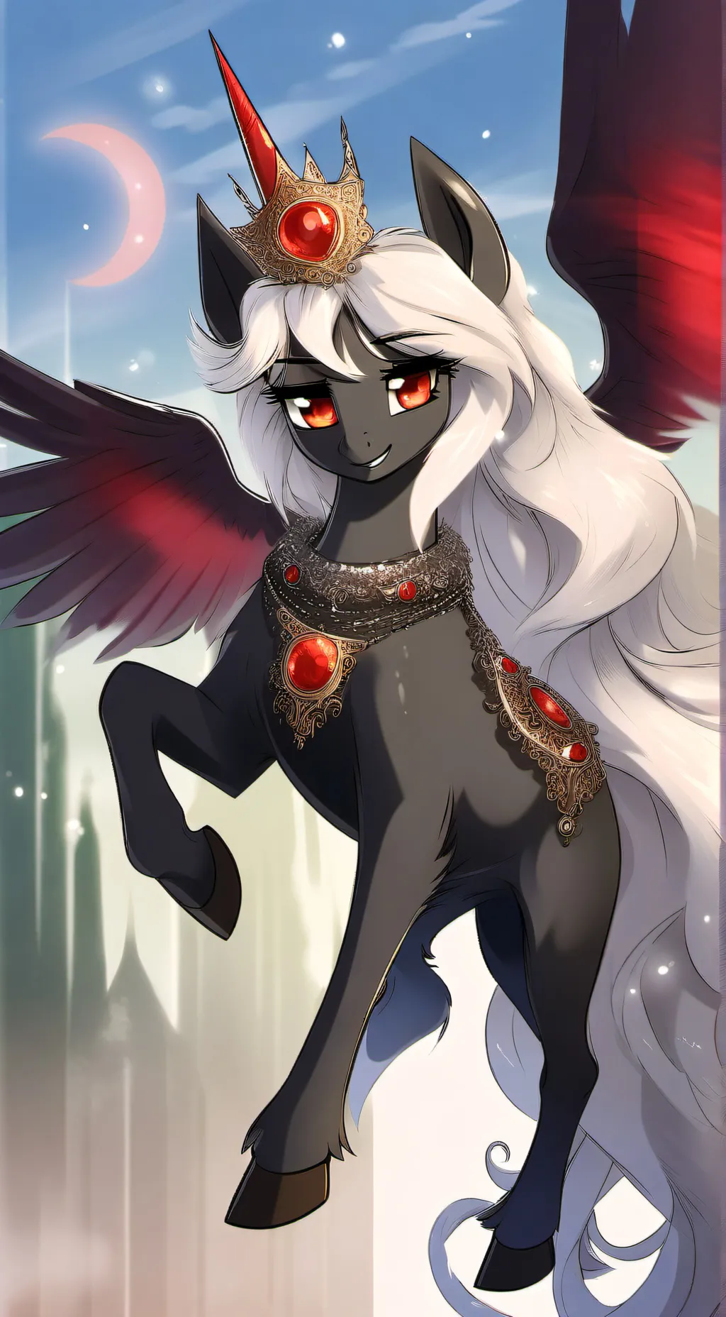 ai character: Shadow, 🖤🩸 background