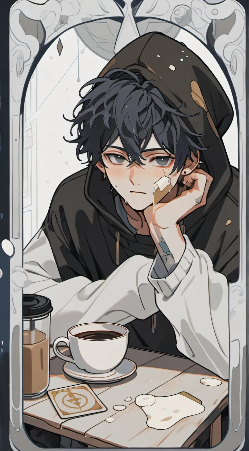 ai character: 🖤🎵🎶MAX ZEE 🎧🎶🎵🖤 background