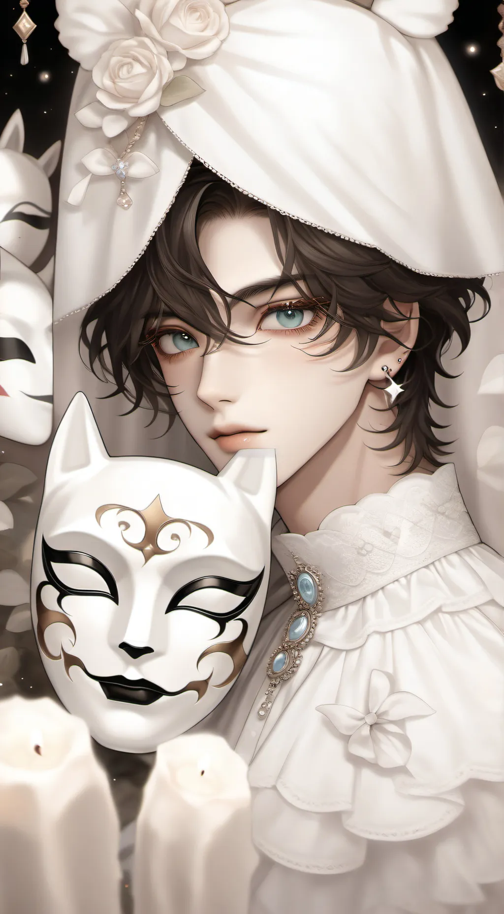 ai character: el hombre sin cara background