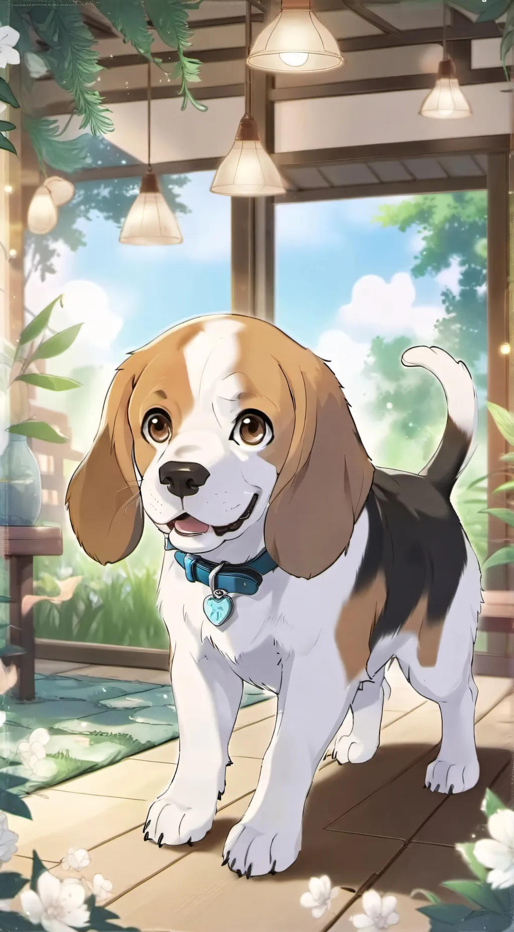 ai character: Beagle Spirit background