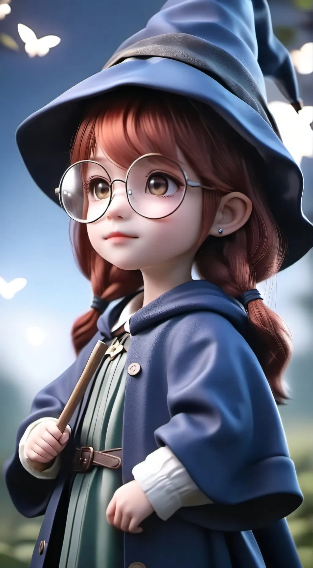 ai character: Vienna Hogwarts  background