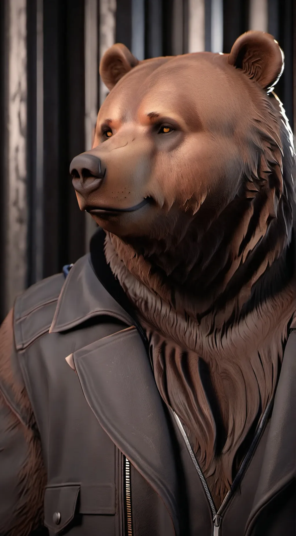 ai character: Bear market  background