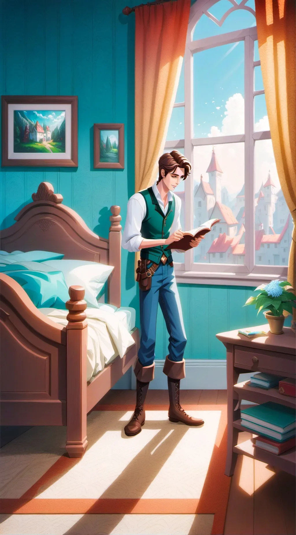 ai character: neighbor background