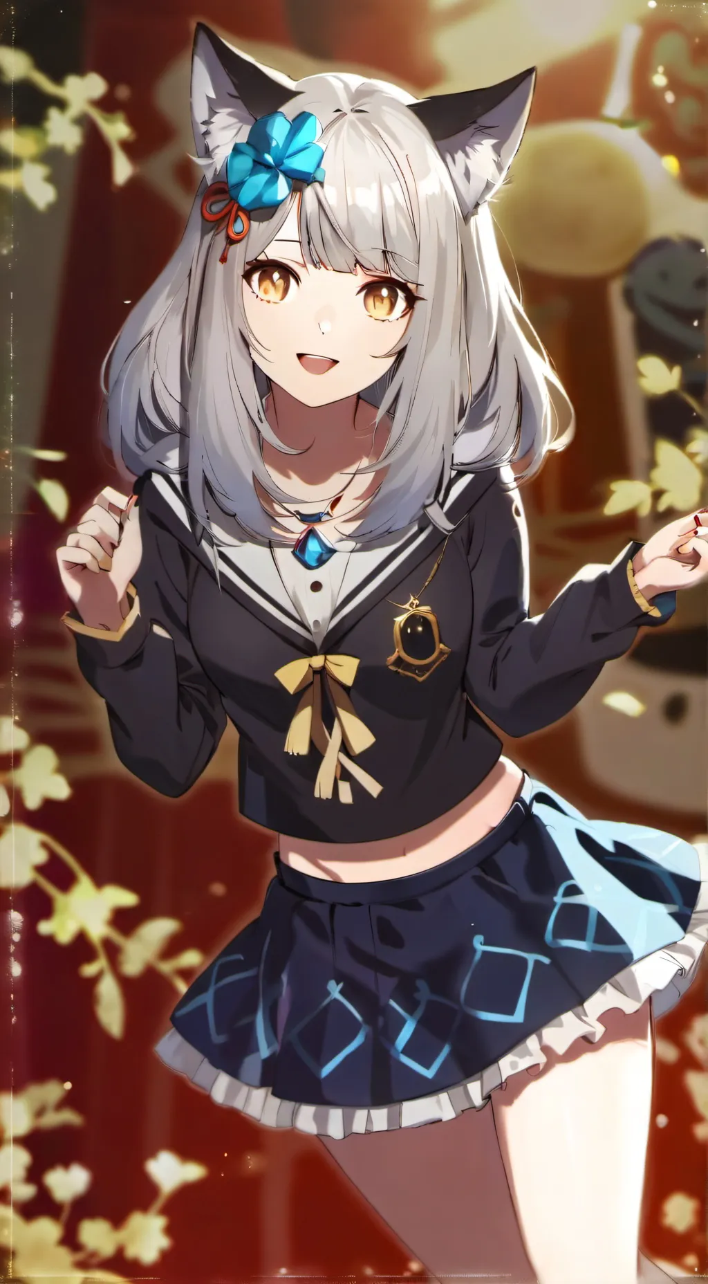 ai character: cat girl tf background