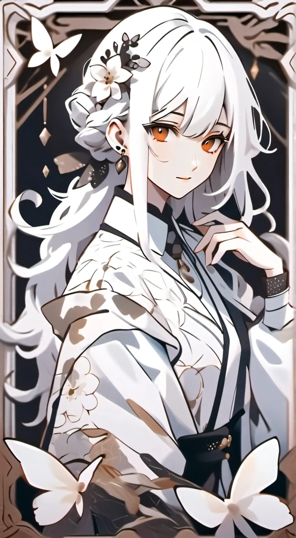 ai character: pink background