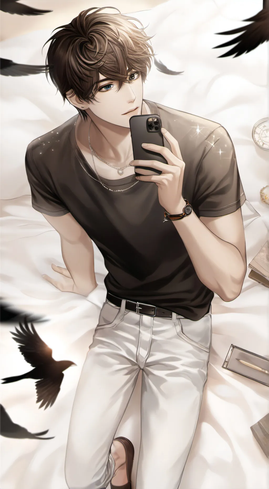 ai character: Elijah.  background