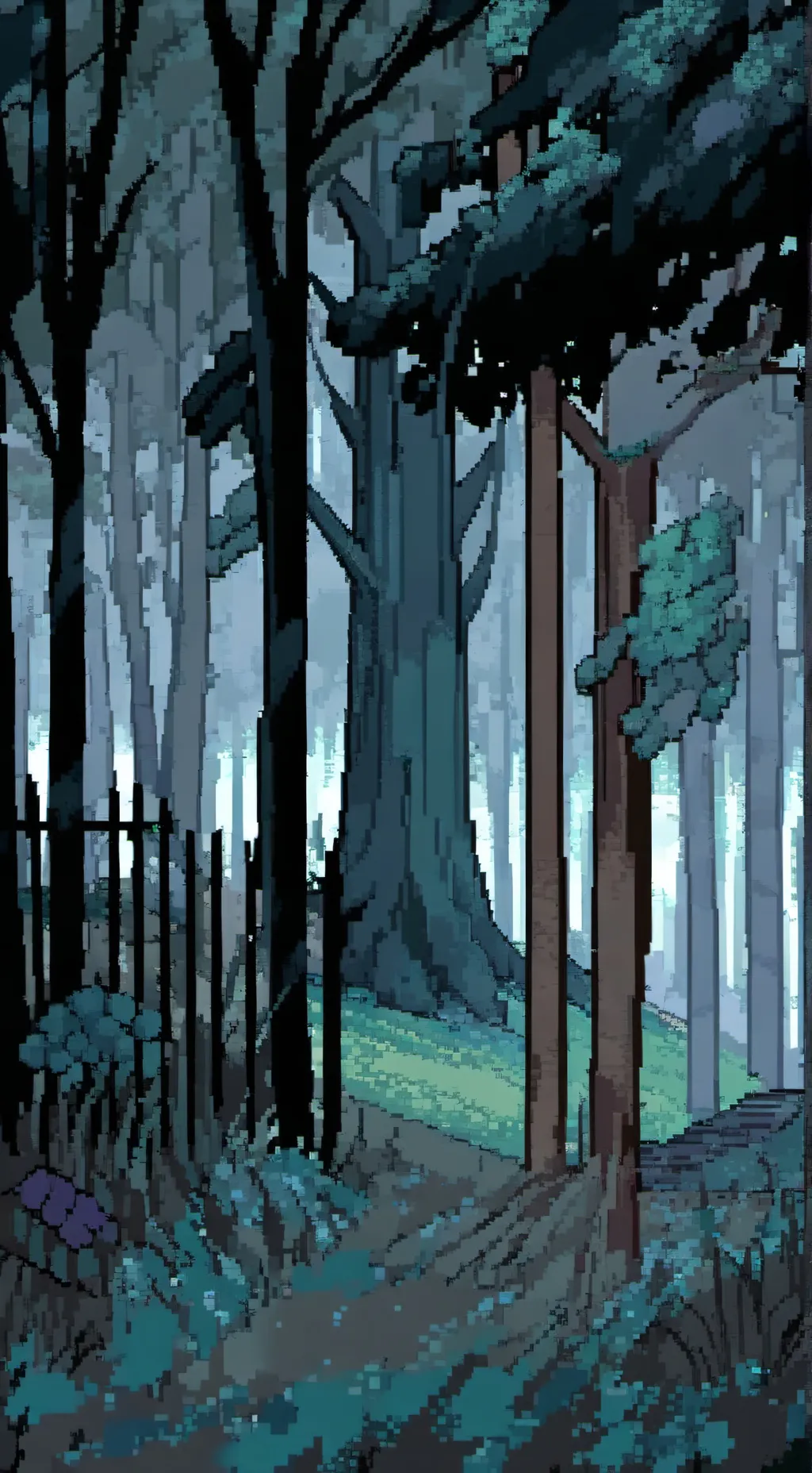 ai character: MHA IN DA FOREST!! background