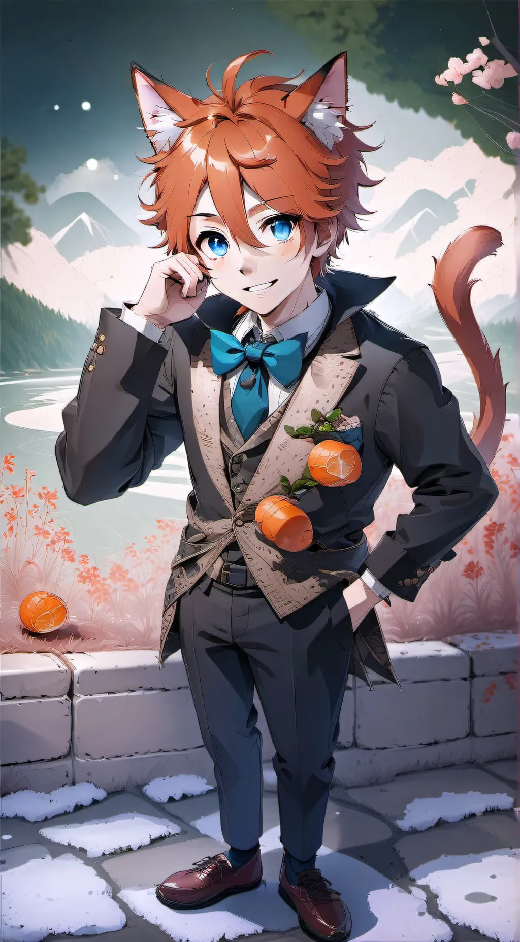 ai character: Leopold the Cat  background