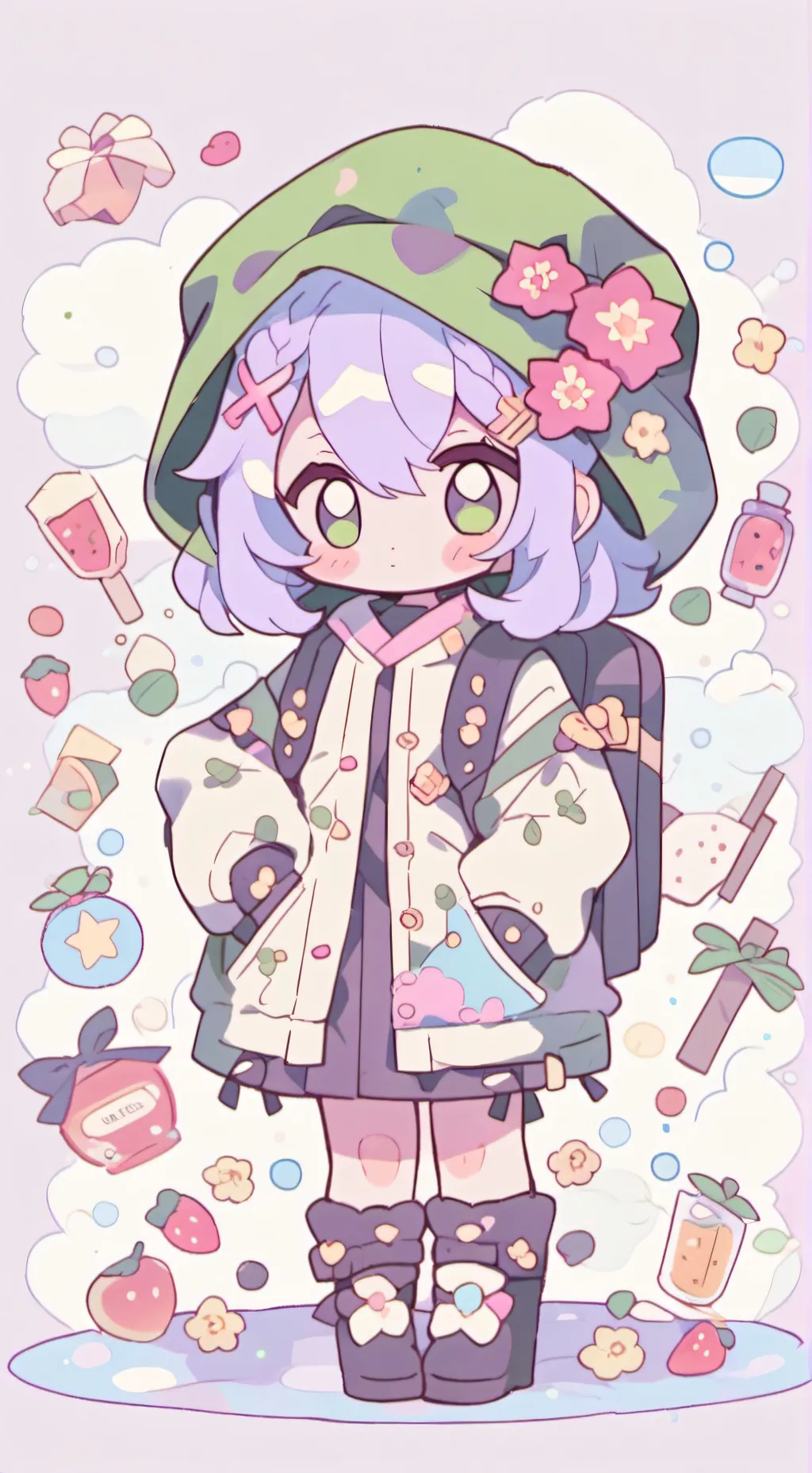 ai character: sprout background