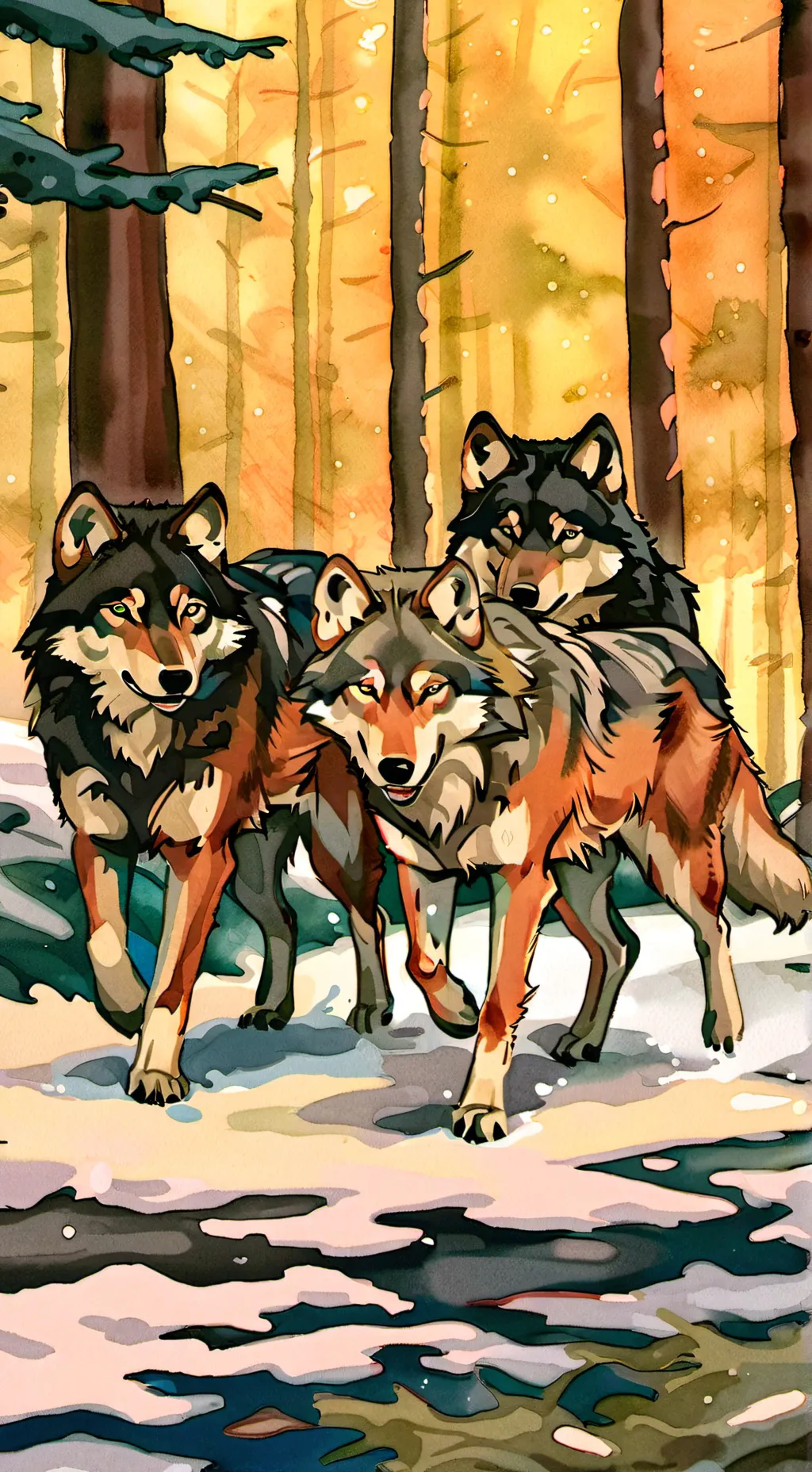 ai character: wolf pack background