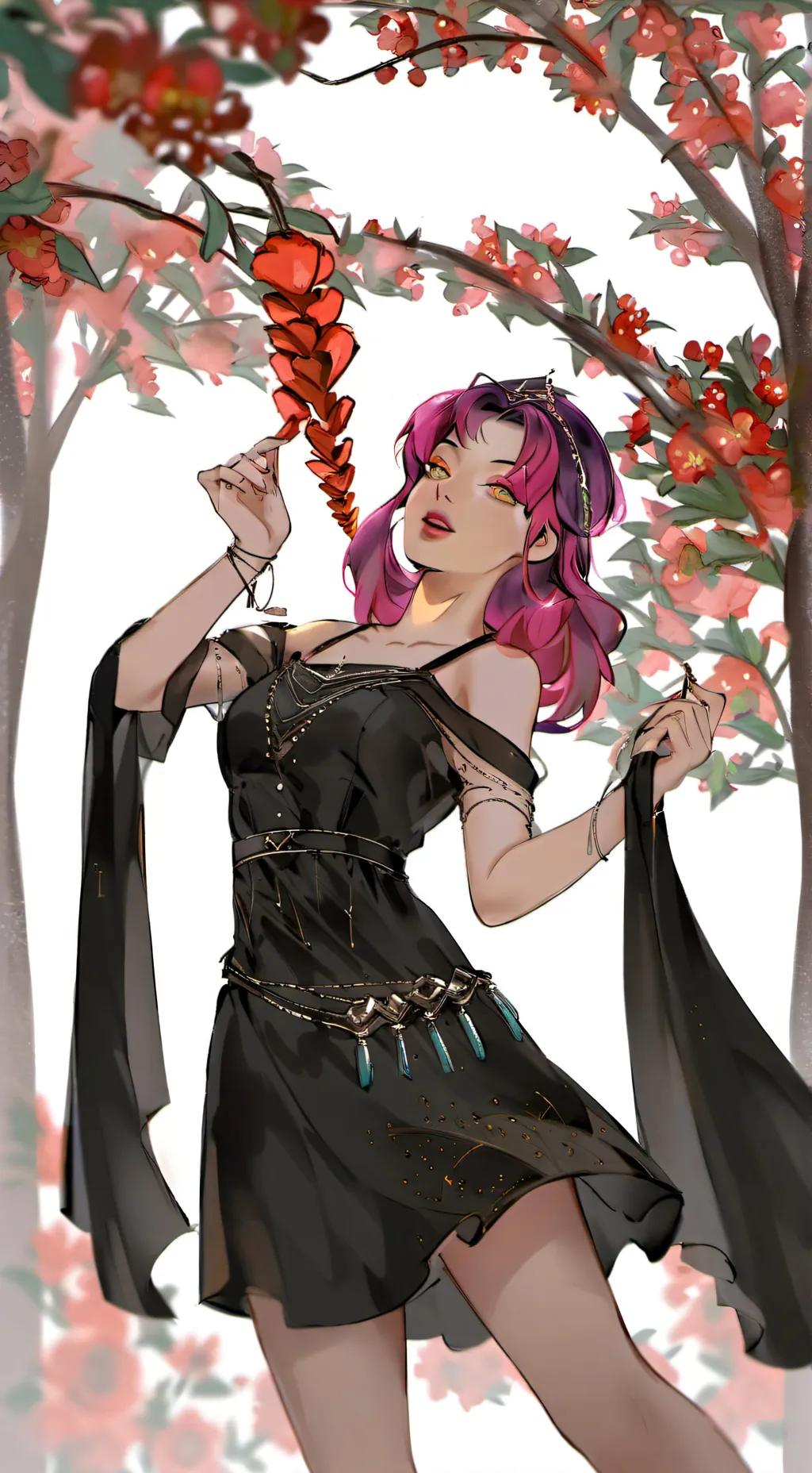 ai character: Abby saja  background