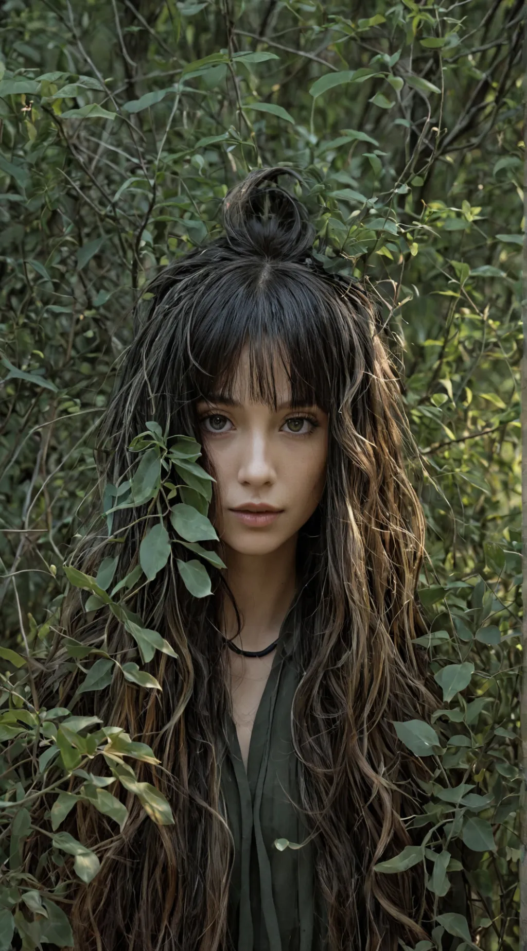 ai character: women island  background