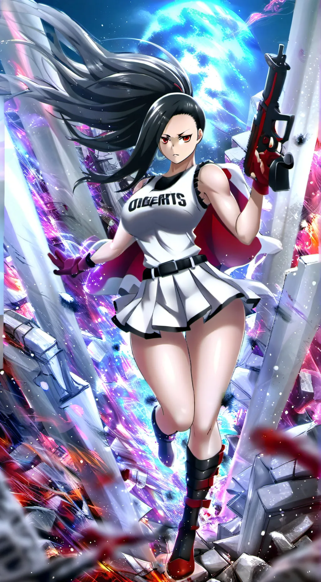 ai character: MHA with more guns background