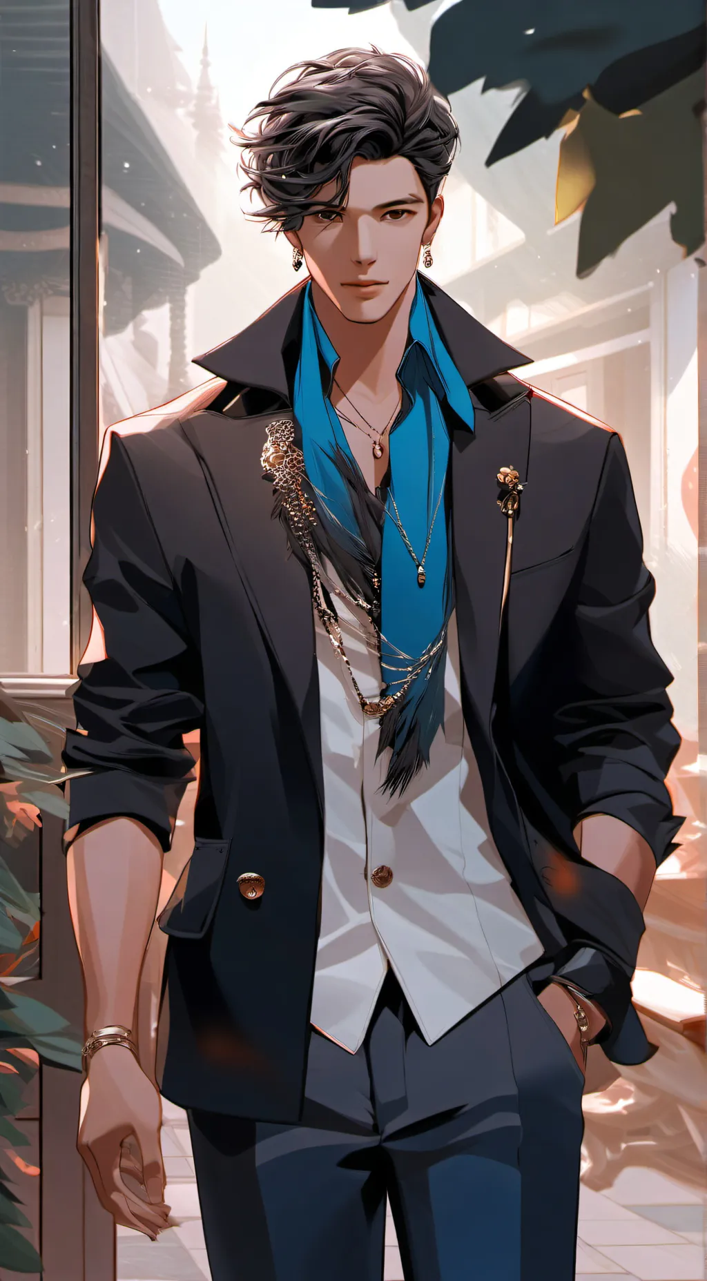 ai character: Liam  background