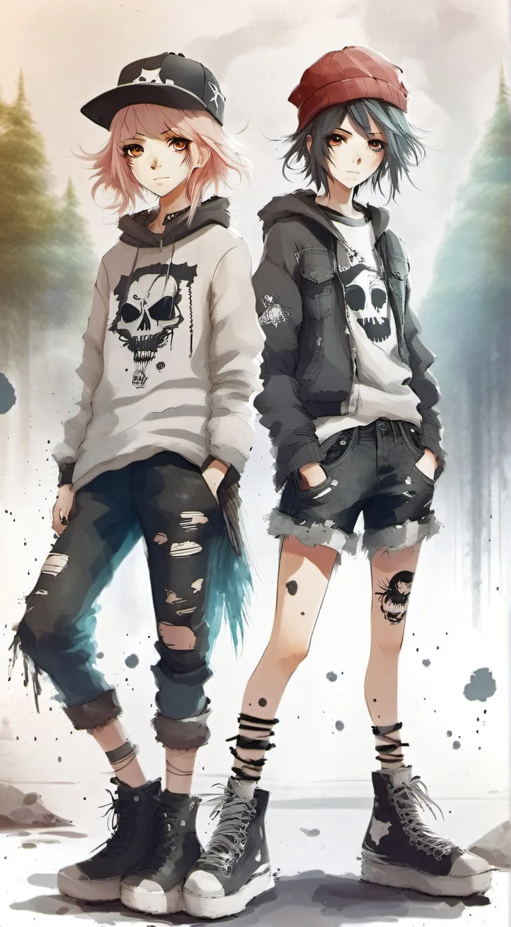 ai character: Mia & Maike background