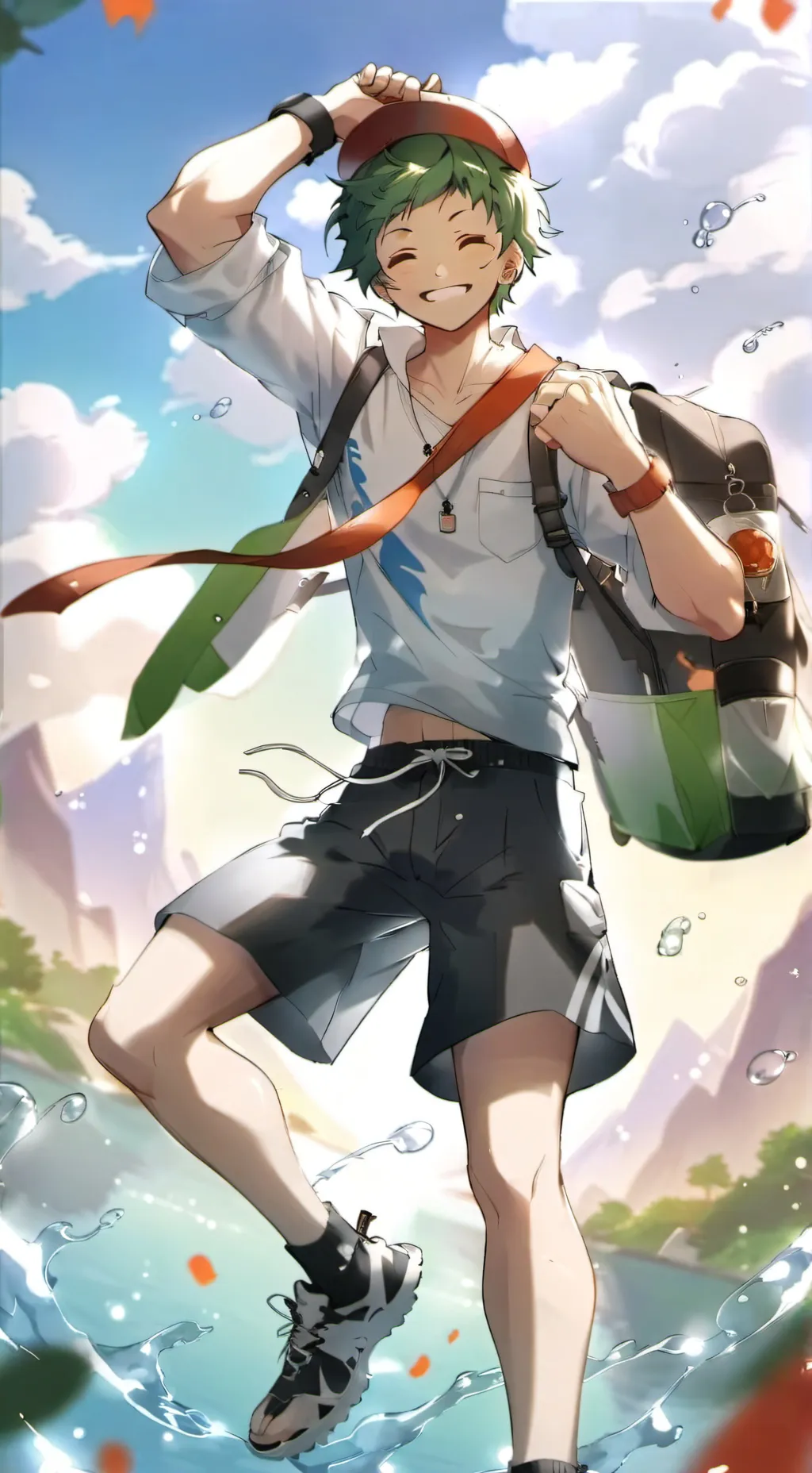 ai character: Izuku Midoriya <3 background