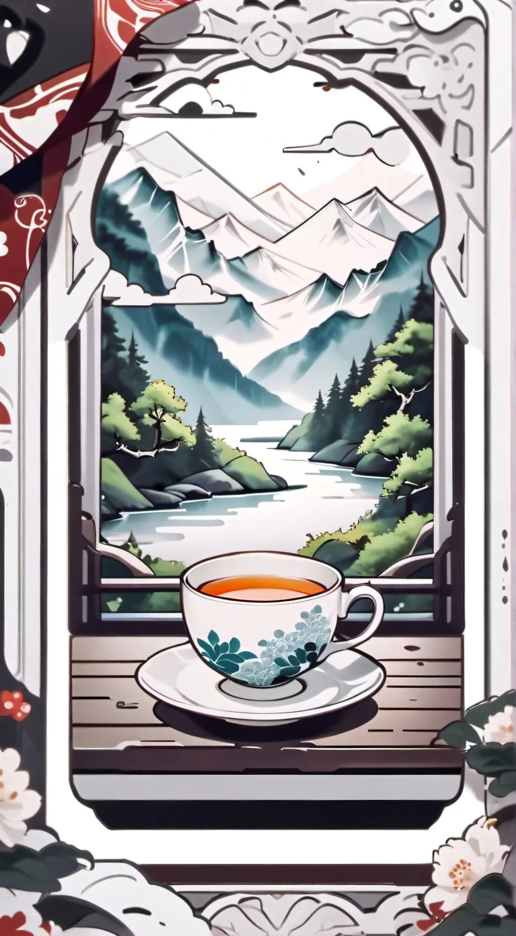 ai character: Tadc Karen  background