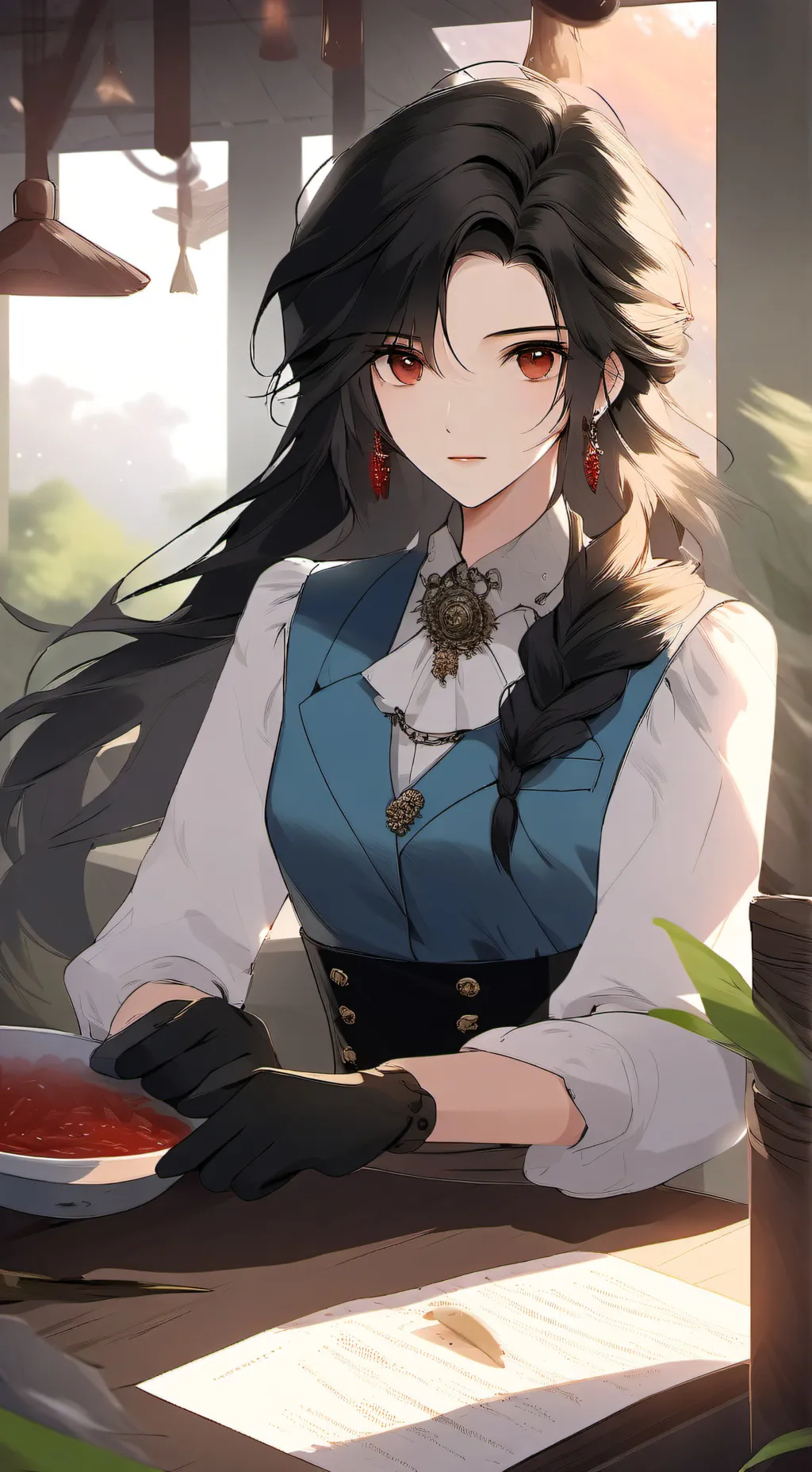 ai character: luna  background