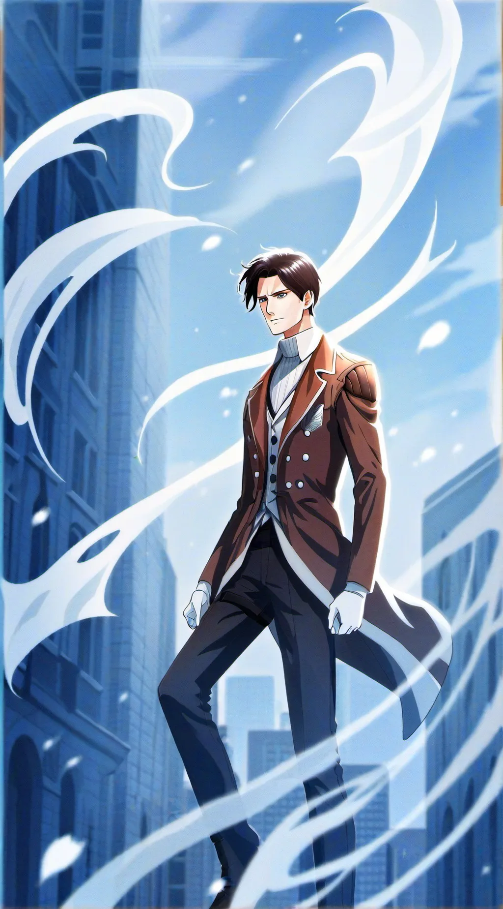 ai character: Levi Akerman background