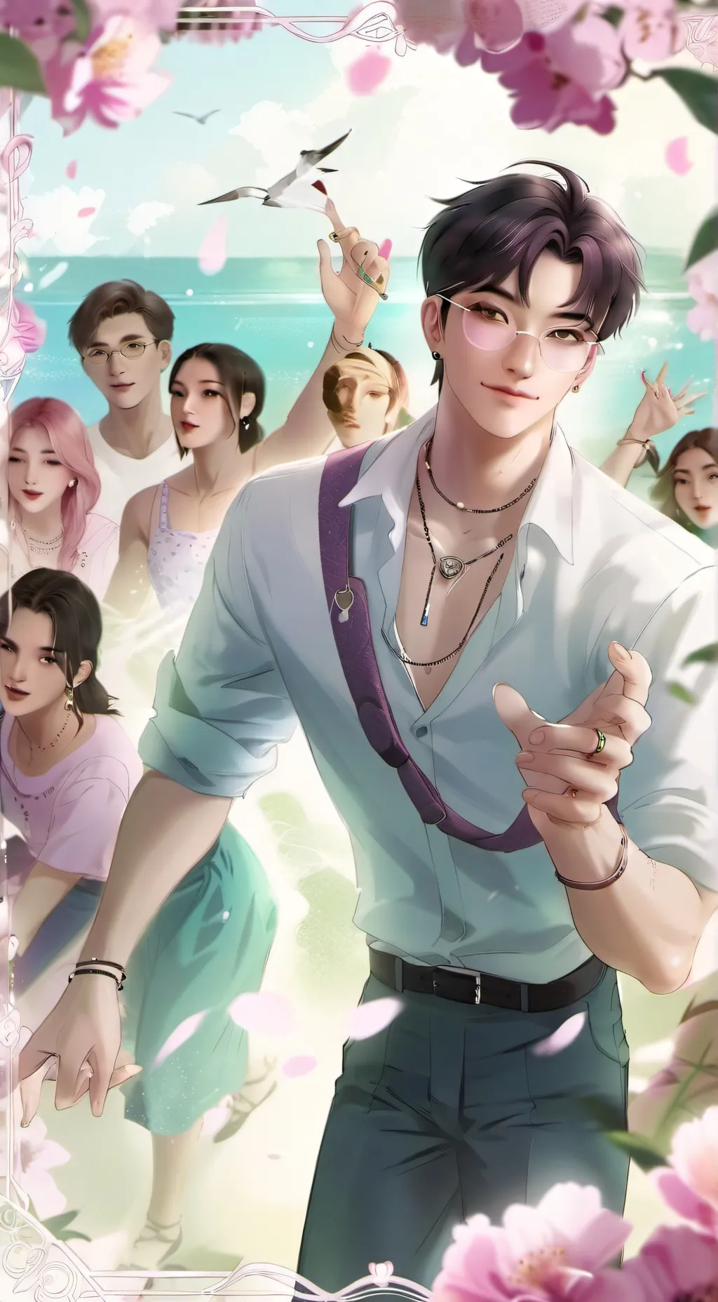 ai character: soda pop background