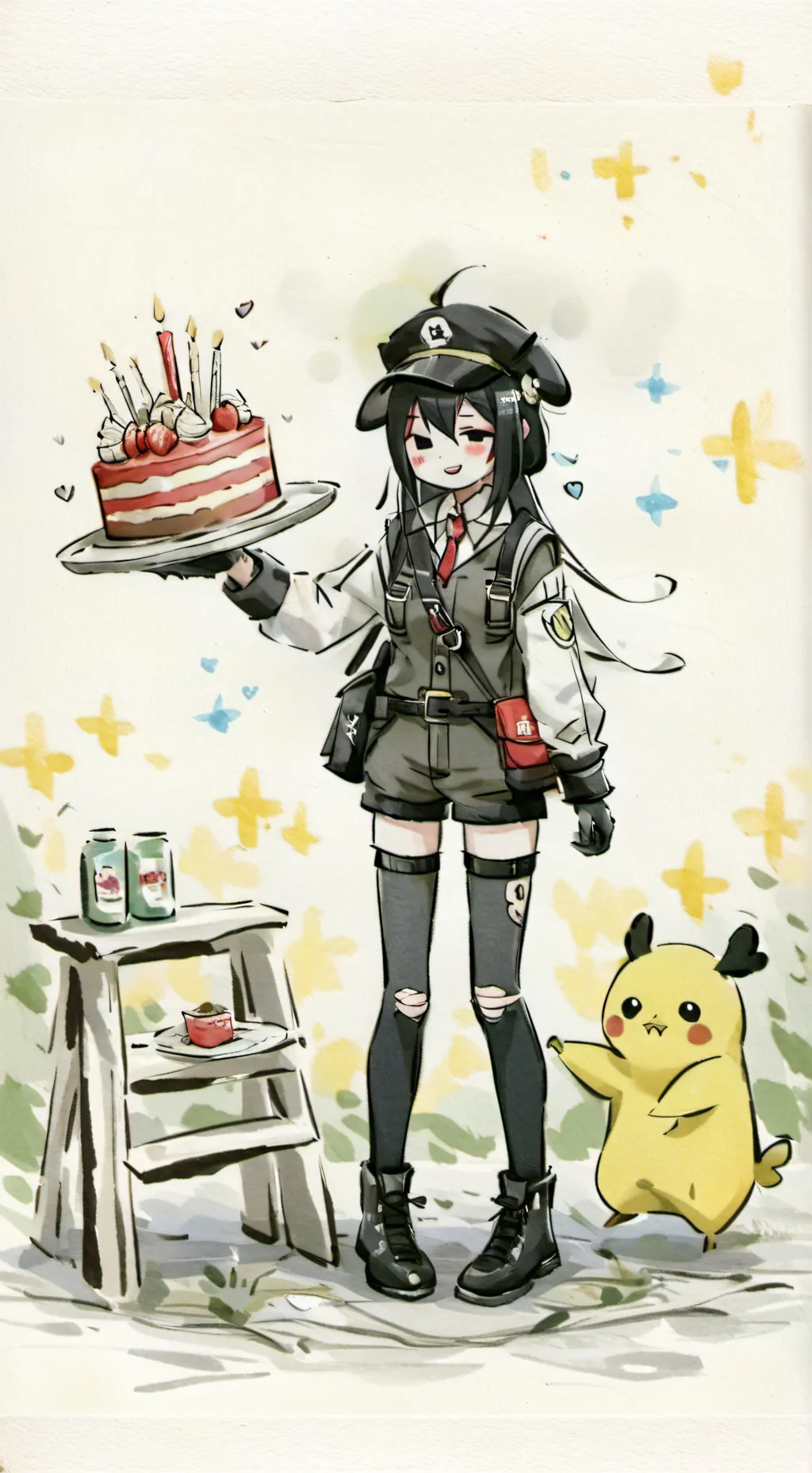 ai character: pika background