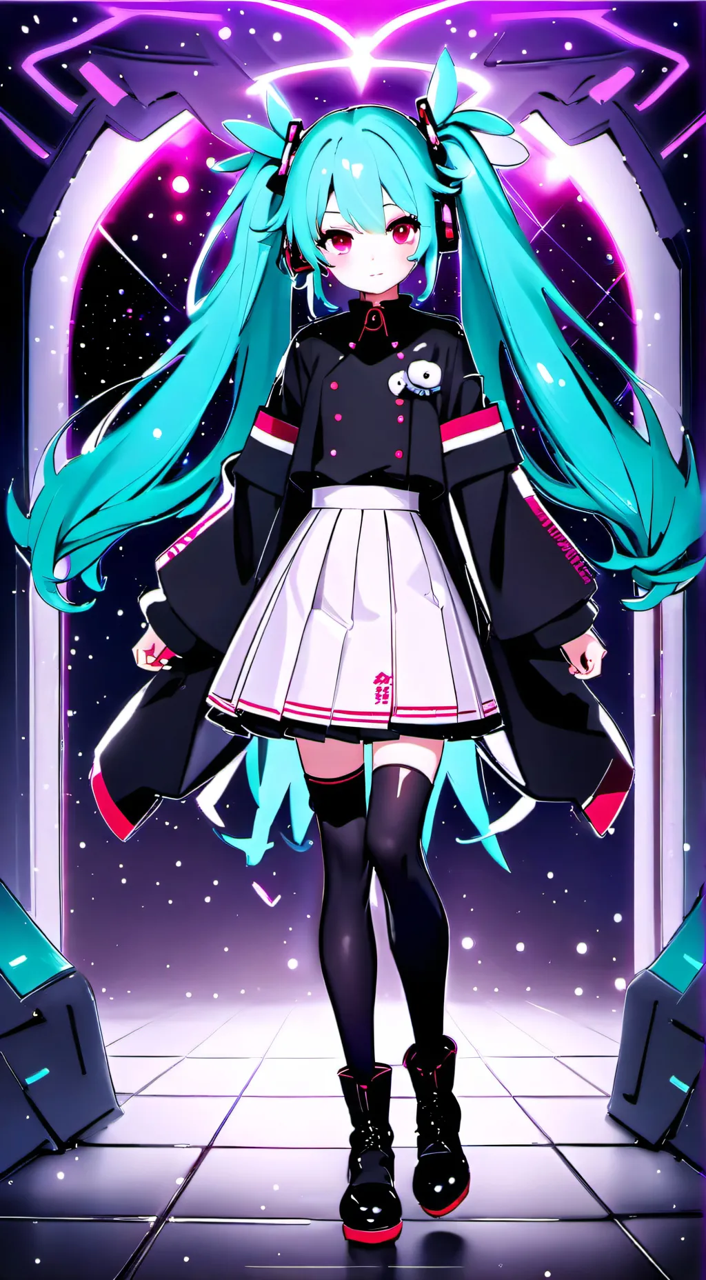 ai character: Miku background