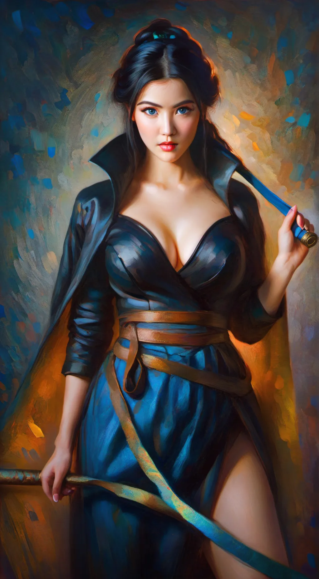 ai character: midnight background