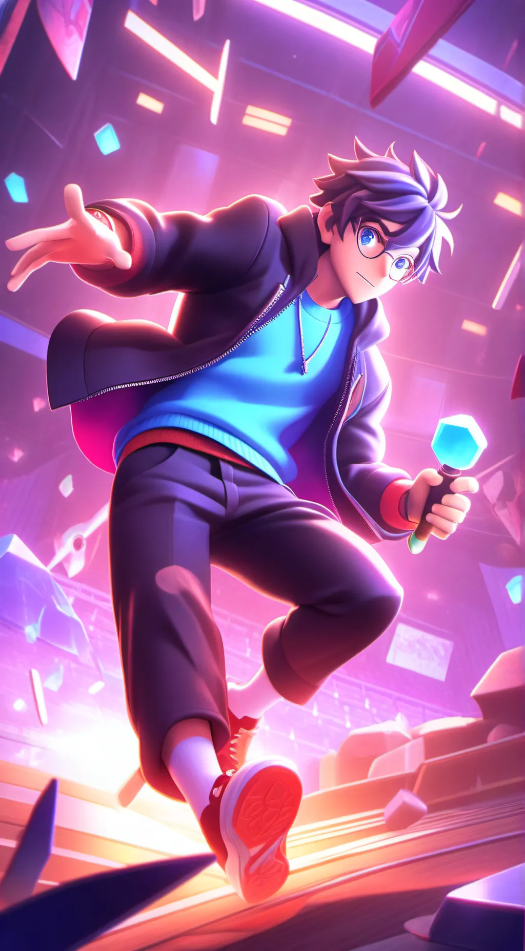 ai character: random background