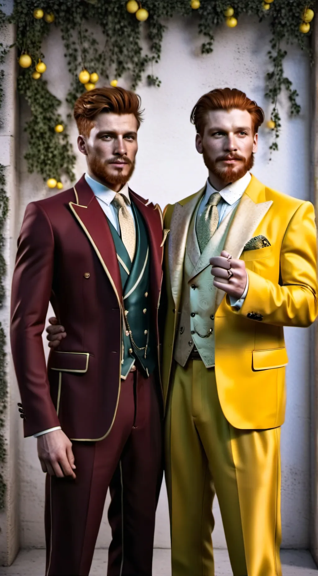 ai character: Georhgie and fredd background