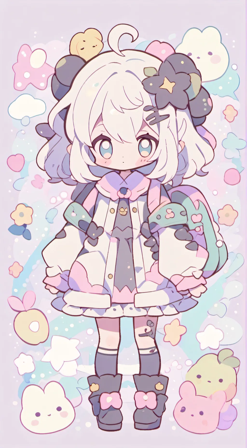 ai character: Baby saja background