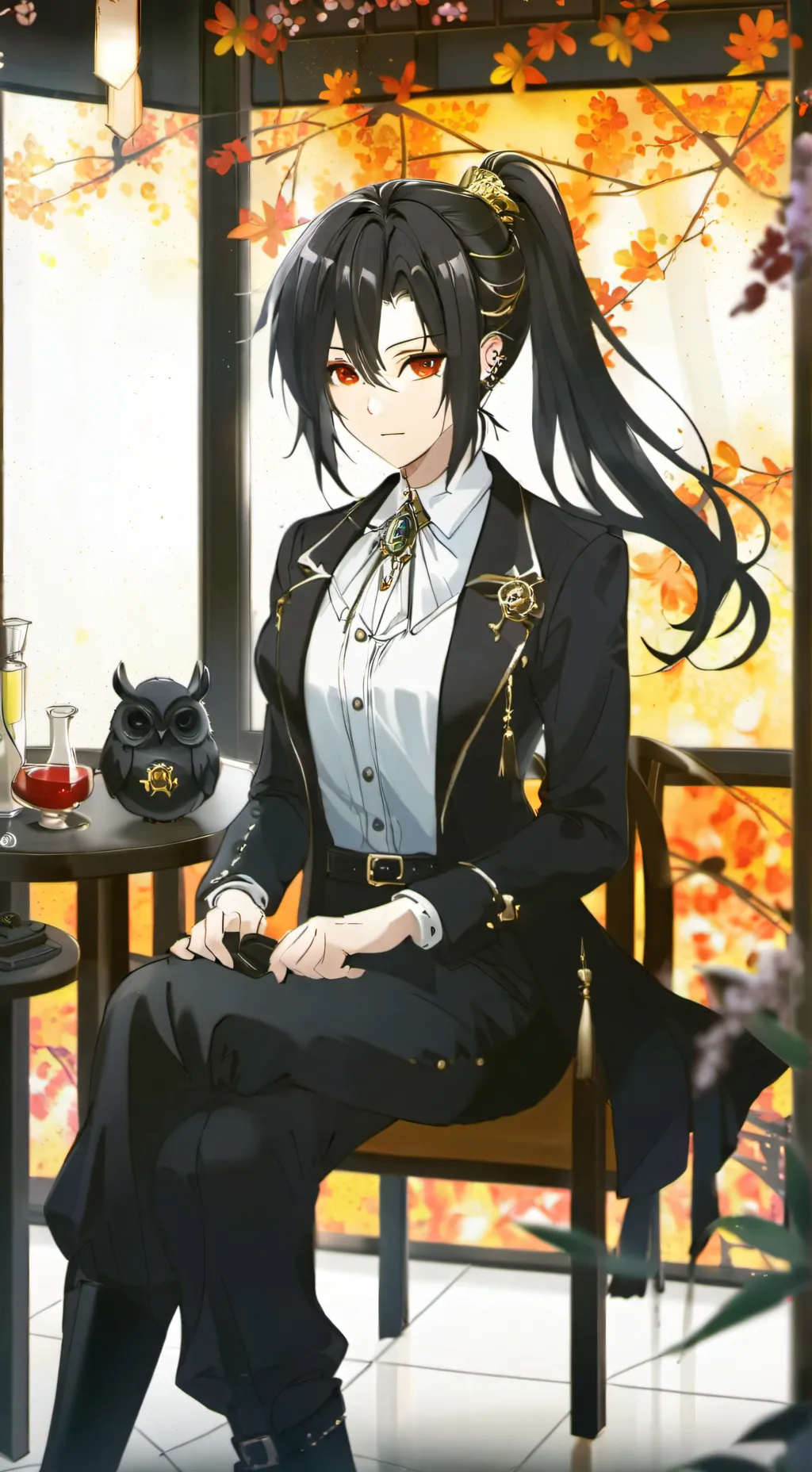 ai character: Sakura background